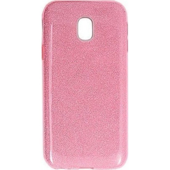OEM Shining Back Cover Σιλικόνης Ροζ (Galaxy J3 2017)