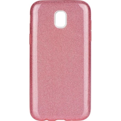 OEM SHINING BACK COVER ΣΙΛΙΚΟΝΗΣ ΡΟΖ (GALAXY J7 2017)