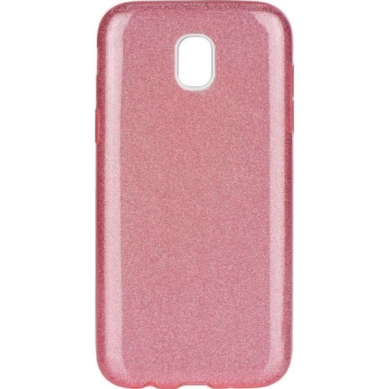 OEM SHINING BACK COVER ΣΙΛΙΚΟΝΗΣ ΡΟΖ (GALAXY J5 2017)