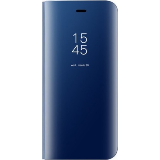 Clear View Book Διαφανές Μπλε (Galaxy J6)
