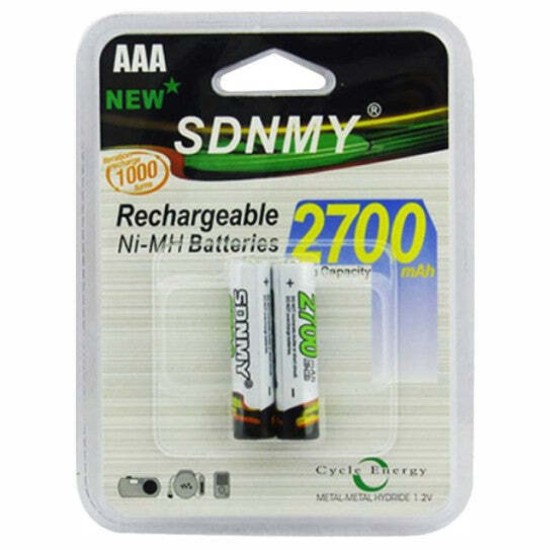 Eπαναφορτιζόμενες Μπαταρίες SDNMY AAA 2700mAh