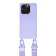Θήκη Σιλικόνης με Strap CarryHang Apple iPhone 16 Pro Λιλά