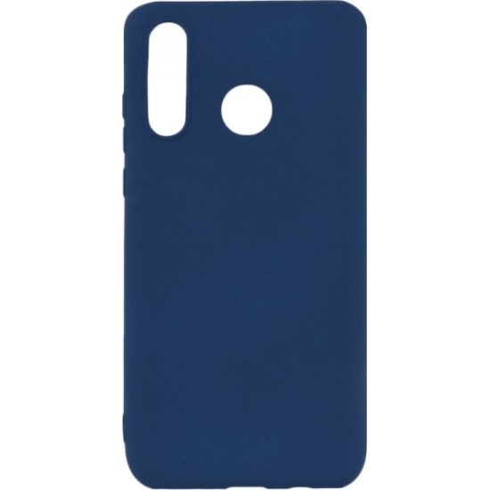 Senso Soft Touch Back Cover Σιλικόνης Μπλε (Huawei P30 Lite)