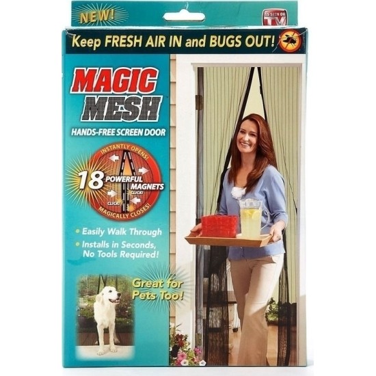 Magic Mesh Σίτα Παραθύρου Μαγνητική  black  100X220