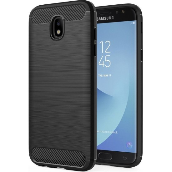 OEM Carbon Fiber Brushed Μαύρο (Galaxy J7 2017)