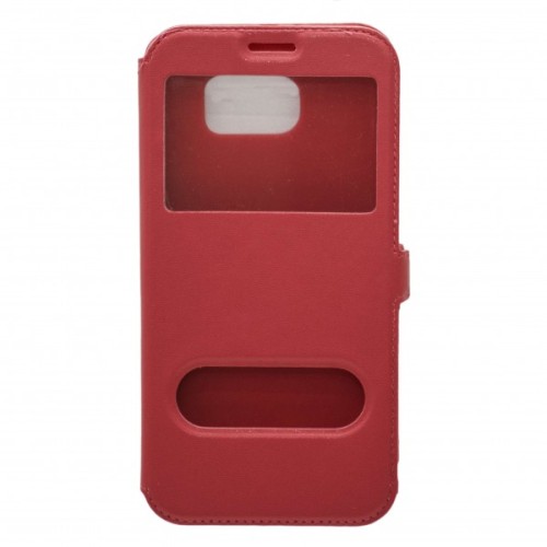 OEM Window Book Δερματίνης Κόκκινο (Galaxy S7 Edge) OEM Window Book Δερματίνης Κόκκινο (Galaxy S7 Edge)