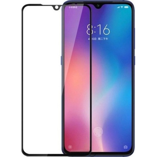 3D Full Face Tempered Glass Black (Mi 9)