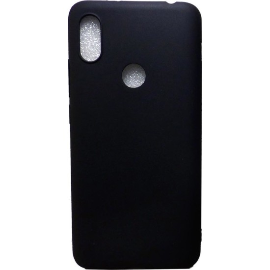 Back Cover Σιλικόνης Matt Μαύρο (Xiaomi Redmi Note 7 / 7 Pro)