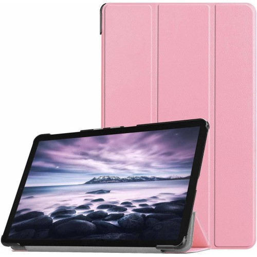 OEM Θήκη Βιβλίο - Σιλικόνη Flip Cover Για Samsung Galaxy Tab A 10.5 T590/T595 Ροζ /ΧΡΥΣΟ