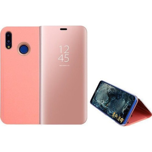 Clear View Book Ροζ Χρυσό (Xiaomi Redmi Note 7 / 7 Pro)