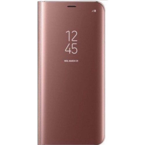Clear View Book Ροζ Χρυσό (Galaxy Note 10)
