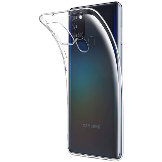 BACK COVER ΣΙΛΙΚΟΝΗΣ MATTE ΔΙΑΦΑΝΟ SAMSUNG GALAXY A21s