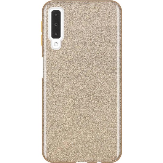Shining Back Cover Σιλικόνης Χρυσό (Galaxy A50)