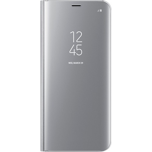 Clear View Book Πλαστικό Ασημί (Galaxy A80) Clear View Book Πλαστικό Ασημί (Galaxy A80)