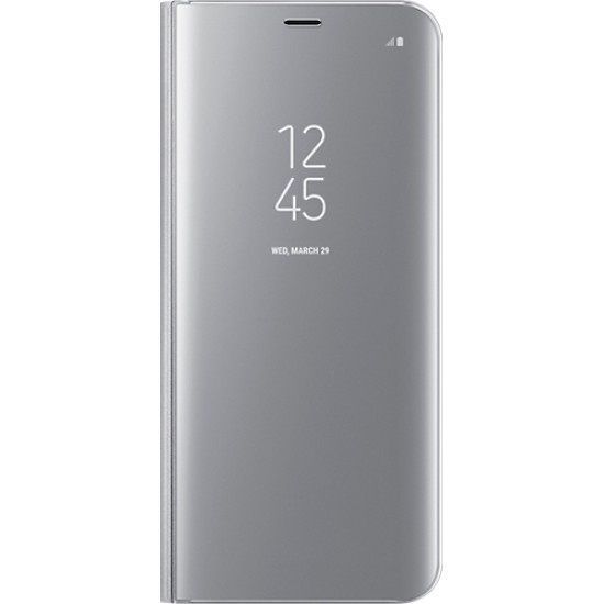 Clear View Book Πλαστικό Ασημί (Galaxy A80) Clear View Book Πλαστικό Ασημί (Galaxy A80)