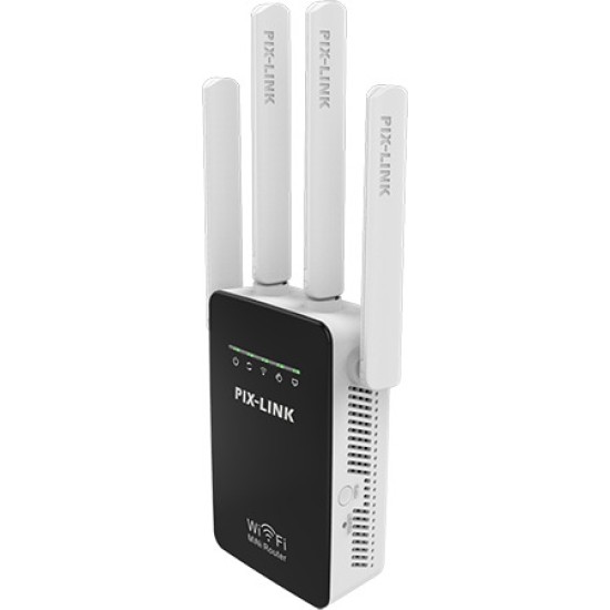 WIRELESS- N WIFI REPEATER – ΑΣΥΡΜΑΤΟΣ ΑΝΑΜΕΤΑΔΟΤΗΣ ΚΑΙ ΕΝΙΣΧΥΤΗΣ ΣΗΜΑΤΟΣ PIX-LINK LV-WR09 Λευκός