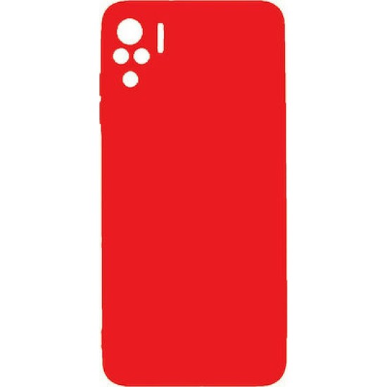 Oem Θήκη Σιλικόνης Matt Για  Xiaomi Redmi Note 10/10S 4G Κόκκινη