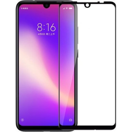 Full Face Tempered Glass Μαύρο (Redmi Note 8 Pro)