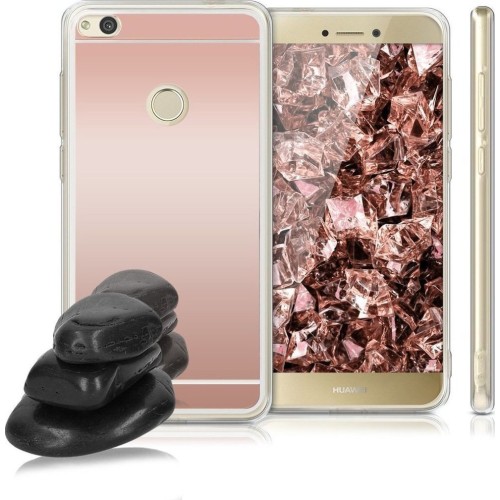 Forcell Silicone Mirror Case Pink for Huawei P8 Lite 2017 / P9 Lite 2017