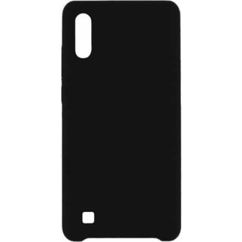 Back Cover Σιλικόνης Matt Μαύρο (Galaxy A10)