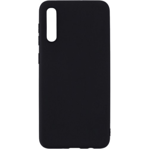 Senso Soft Touch Back Cover Σιλικόνης Μαύρο (Galaxy A70)