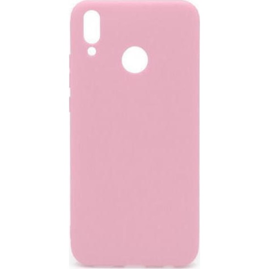 Back Cover Σιλικόνης Ροζ (Huawei P Smart 2019)
