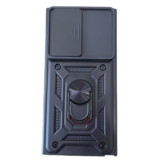 Galaxy S25 Ultra Hybrid Shockproof Armor Case Metal Rotating Ring Car Mount Holder Black με Κάλυψη Κάμερας (oem) Galaxy S25 Ultra Hybrid Shockproof Armor Case Metal Rotating Ring Car Mount Holder Black με Κάλυψη Κάμερας (oem)