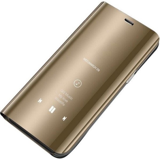 Θήκη Clear View για Huawei Y9 (2019) Color Gold (oem) Θήκη Clear View για Huawei Y9 (2019) Color Gold (oem)