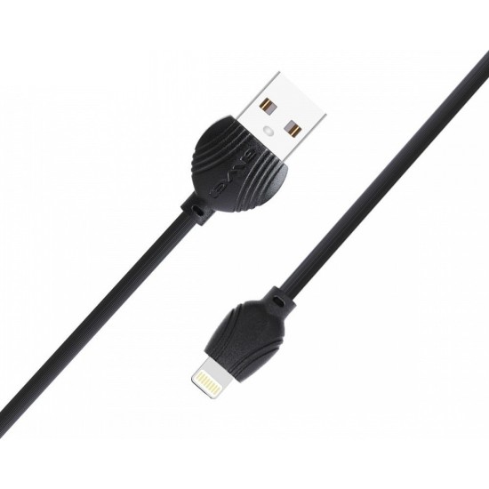 Awei Regular USB to Lightning Cable Μαύρο 1m (CL-63)