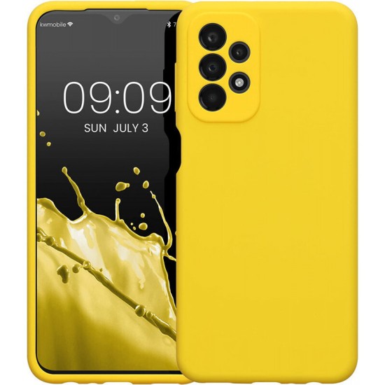 Back Cover Σιλικόνης Bright Yellow (Galaxy A23)