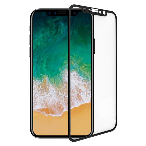 OEM Tempered Glass Τζαμάκι 3D Curved για το Apple Iphone X Μαύρο