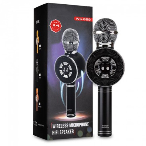 ΜΙΚΡΟΦΩΝΟ BLUETOOTH/USB ΕΝΣΩΜΑΤΩΜΕΝΟ ΗΧΕΙΟ & KARAOKE - WS-669 μαυρο ΜΙΚΡΟΦΩΝΟ BLUETOOTH/USB ΕΝΣΩΜΑΤΩΜΕΝΟ ΗΧΕΙΟ & KARAOKE - WS-669 μαυρο