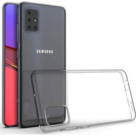 Back Cover Σιλικόνης Διάφανο (Galaxy A51)