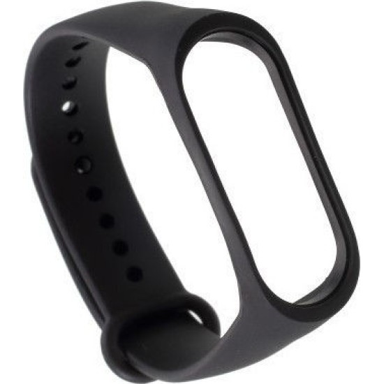  Xiaomi Λουράκι Σιλικόνης Μαύρο (Mi Band 3/4)