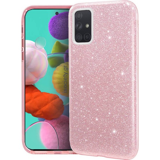 Glitter Shine Pink Case Samsung Galaxy A51