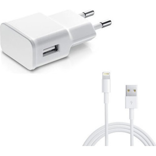 Lightning Cable & Wall Adapter Λευκό (Welike HY-096)
