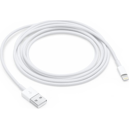 Καλώδιο σύνδεσης και φόρτισης για συσκευές iPhone με υποδοχή lightning 1m - Λευκό Καλώδιο σύνδεσης και φόρτισης για συσκευές iPhone με υποδοχή lightning 1m - Λευκό