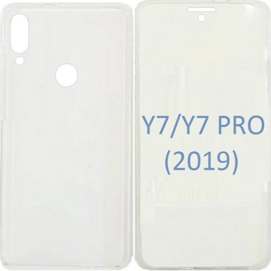 360 Full Cover Σιλικόνης Διάφανο (Huawei Y7 2019)