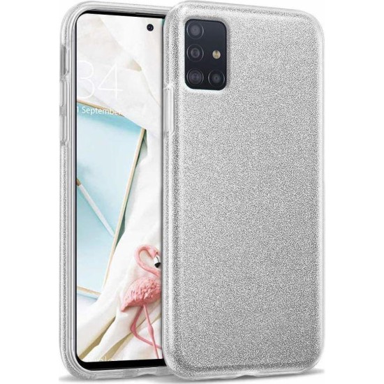 Samsung Galaxy A71 - Tpu Glitter Shine Silver Case (oem)