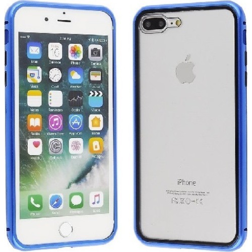 Μεταλλική Μαγνητική Θήκη Aluminium Bumper Case 360 Μπρός-Πίσω για Iphone 7 Plus/8 Plus - Μπλέ Μεταλλική Μαγνητική Θήκη Aluminium Bumper Case 360 Μπρός-Πίσω για Iphone 7 Plus/8 Plus - Μπλέ