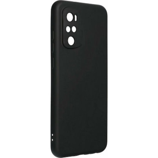 Oem Θήκη Σιλικόνης Matt Για  Xiaomi Redmi Note 10/10S 4G Μαύρη