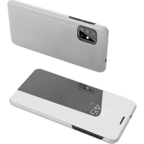 Clear View Book Ασημί (Galaxy S20)