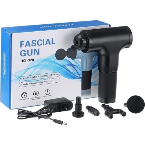 Fascial Gun -320 Συσκευή Μασάζ & Ανάκαμψης Μυών Black