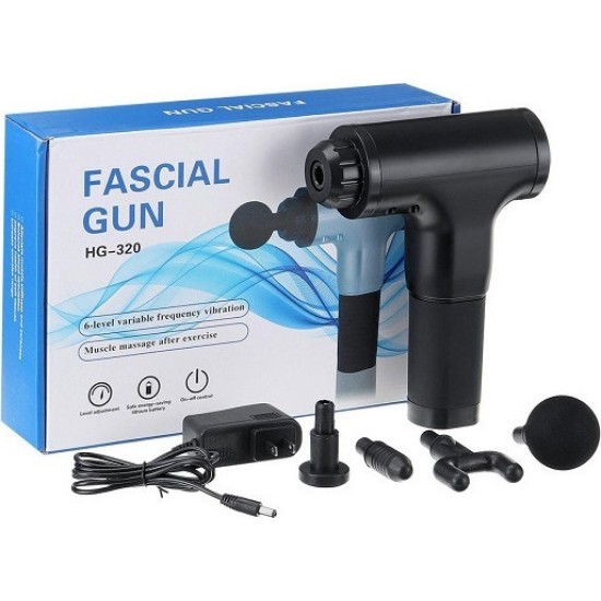 Fascial Gun -320 Συσκευή Μασάζ & Ανάκαμψης Μυών Black Fascial Gun -320 Συσκευή Μασάζ & Ανάκαμψης Μυών Black