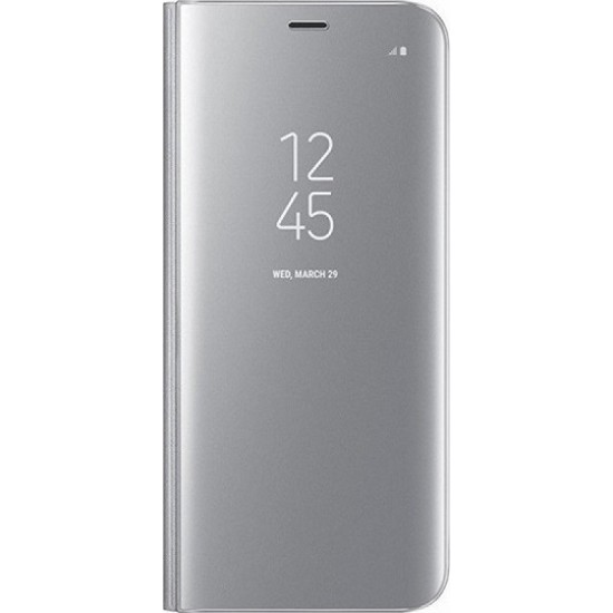 Clear View Book Ασημί (Huawei P40)