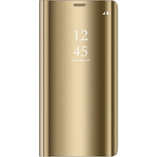 Clear View Book Χρυσό (Huawei P40 Lite) Clear View Book Χρυσό (Huawei P40 Lite)
