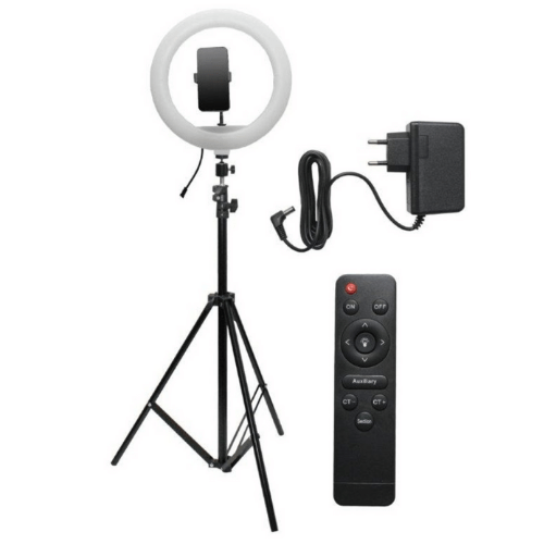Led selfie ring 30w με τρίποδο επαγγματατικού φωτισμού-τηλεδιάσκεψης YQ-320A