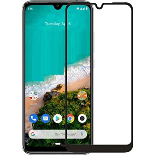 Tempered Glass Full Glue Black (Mi A3)