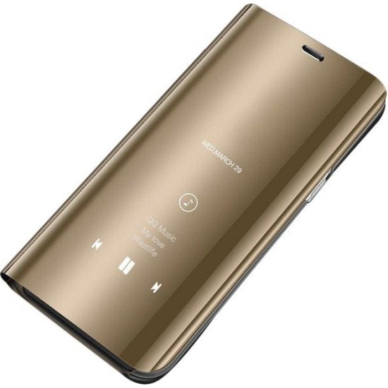 Clear View Book Χρυσό (Galaxy A41)