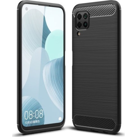 Brushed Carbon Back Cover Μαύρο (Huawei P40 Lite)